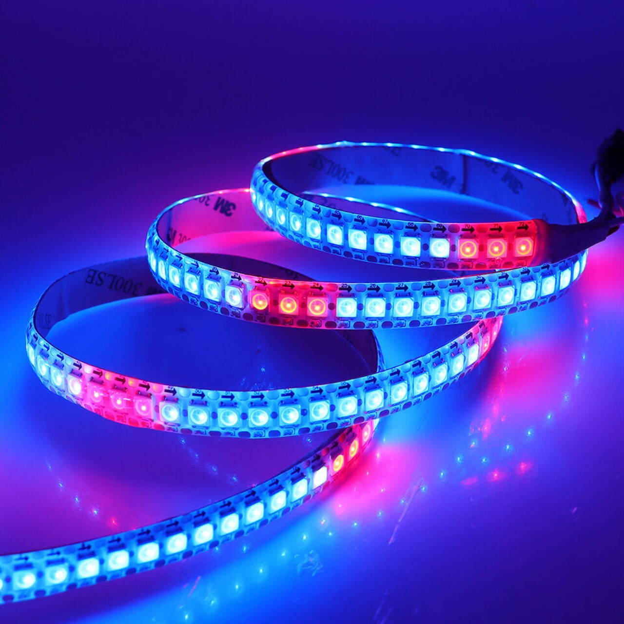 WS2812B 5V 5050 RGB LED Strip 1-5M 30 60 144 150 300 Leds Individual